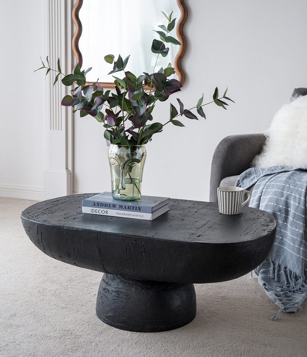 BLACK IS BACK CEMENT COFFEE TABLE Coffee Tables Philbee Interiors