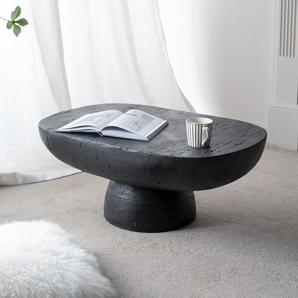 BLACK IS BACK CEMENT COFFEE TABLE Coffee Tables Philbee Interiors