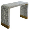 MOTHER OF PEARL MONOCHROME ELEGANCE CONSOLE TABLE Furniture Philbee Interiors 