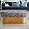 MOTHER OF PEARL EBONY MOSAIC OVAL COFFEE TABLE Coffee Tables Philbee Interiors 