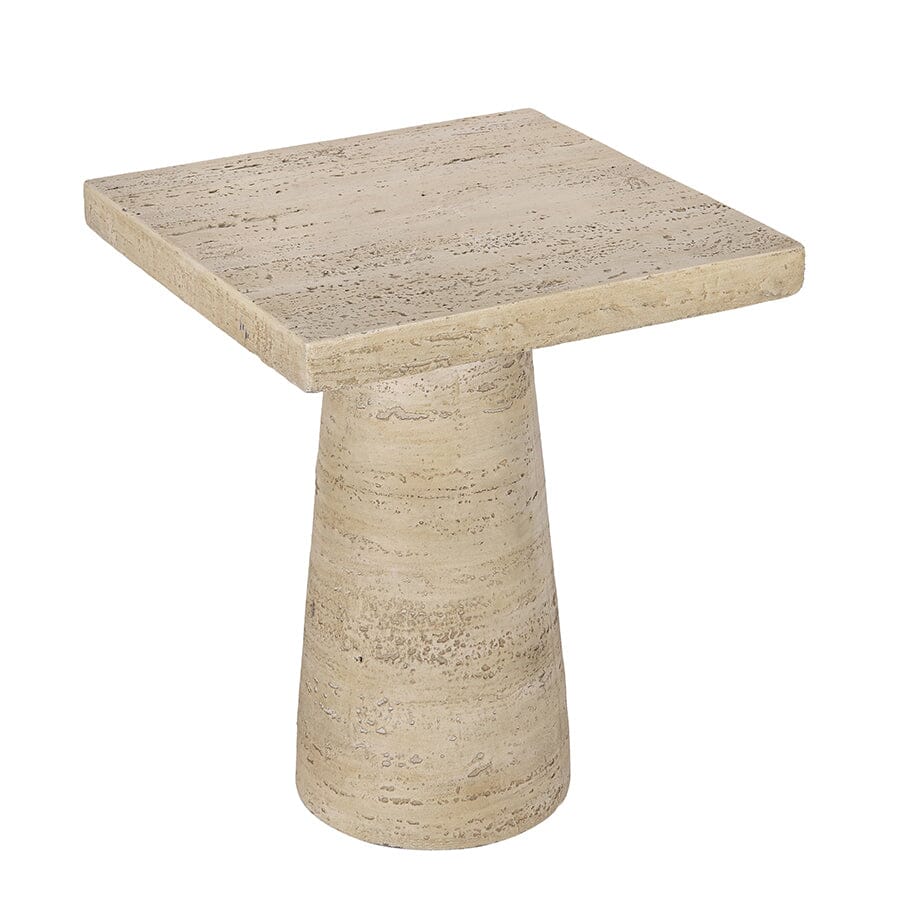 LOGAN CEMENT SQUARE SIDE TABLE SIDE TABLE Philbee Interiors 