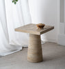 LOGAN CEMENT SQUARE SIDE TABLE SIDE TABLE Philbee Interiors 