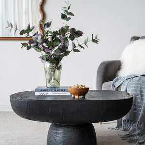 BLACK IS BACK CEMENT COFFEE TABLE Coffee Tables Philbee Interiors 