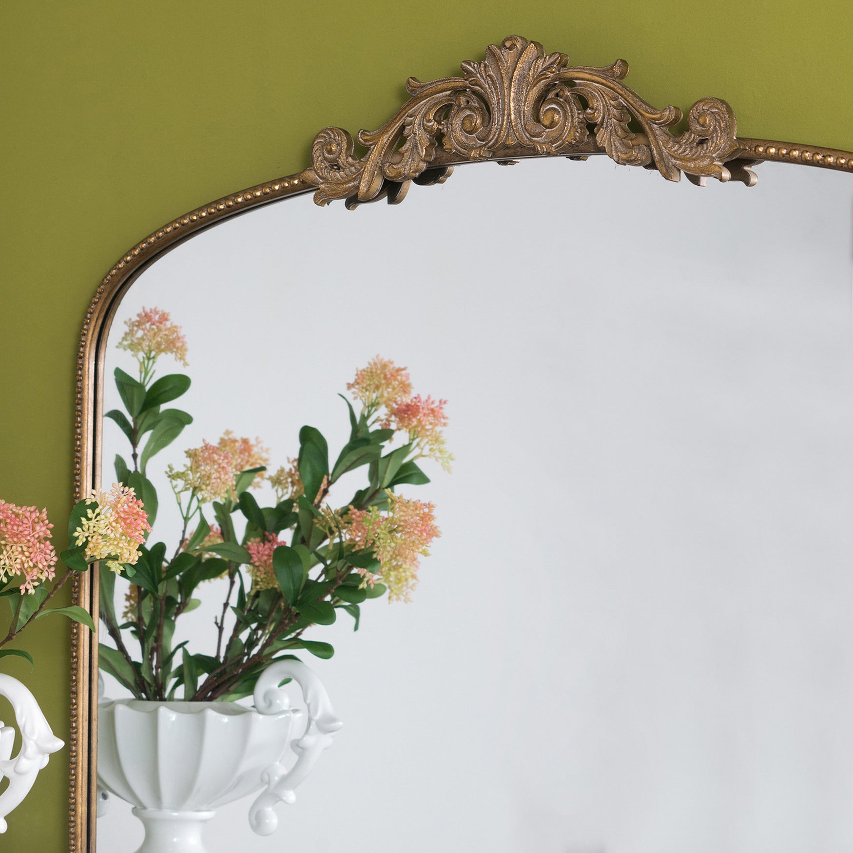 ANTIQUE LAUREL ARCH MIRROR
