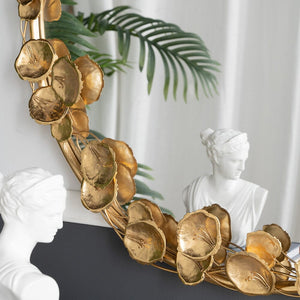 GOLD LEAF DESIGNER WALL MIRROR Decor Philbee Interiors 
