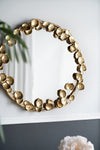 GOLD LEAF DESIGNER WALL MIRROR Decor Philbee Interiors 