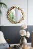 GOLD LEAF DESIGNER WALL MIRROR Decor Philbee Interiors 