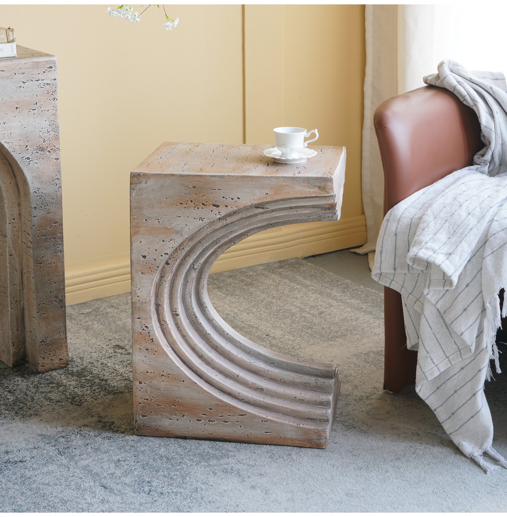 GEORGIA CEMENT SIDE TABLE