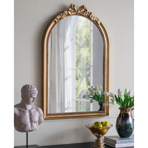 ZURICH ARCHED GOLD BOW MIRROR MIRROR Philbee Interiors 