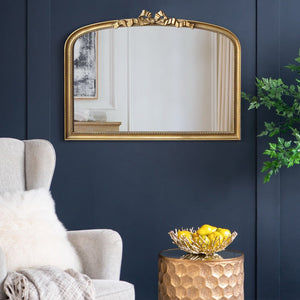 VIENNA GOLD BOW WALL MIRROR MIRROR Philbee Interiors 