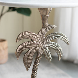 MARBLE PALM TREE SIDE TABLE SIDE TABLE Philbee Interiors 