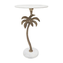 MARBLE PALM TREE SIDE TABLE SIDE TABLE Philbee Interiors 