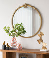 GEROGIAN GOLD ROUND MIRROR MIRROR Philbee Interiors 
