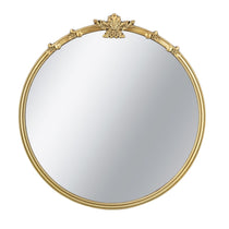 GEROGIAN GOLD ROUND MIRROR MIRROR Philbee Interiors 