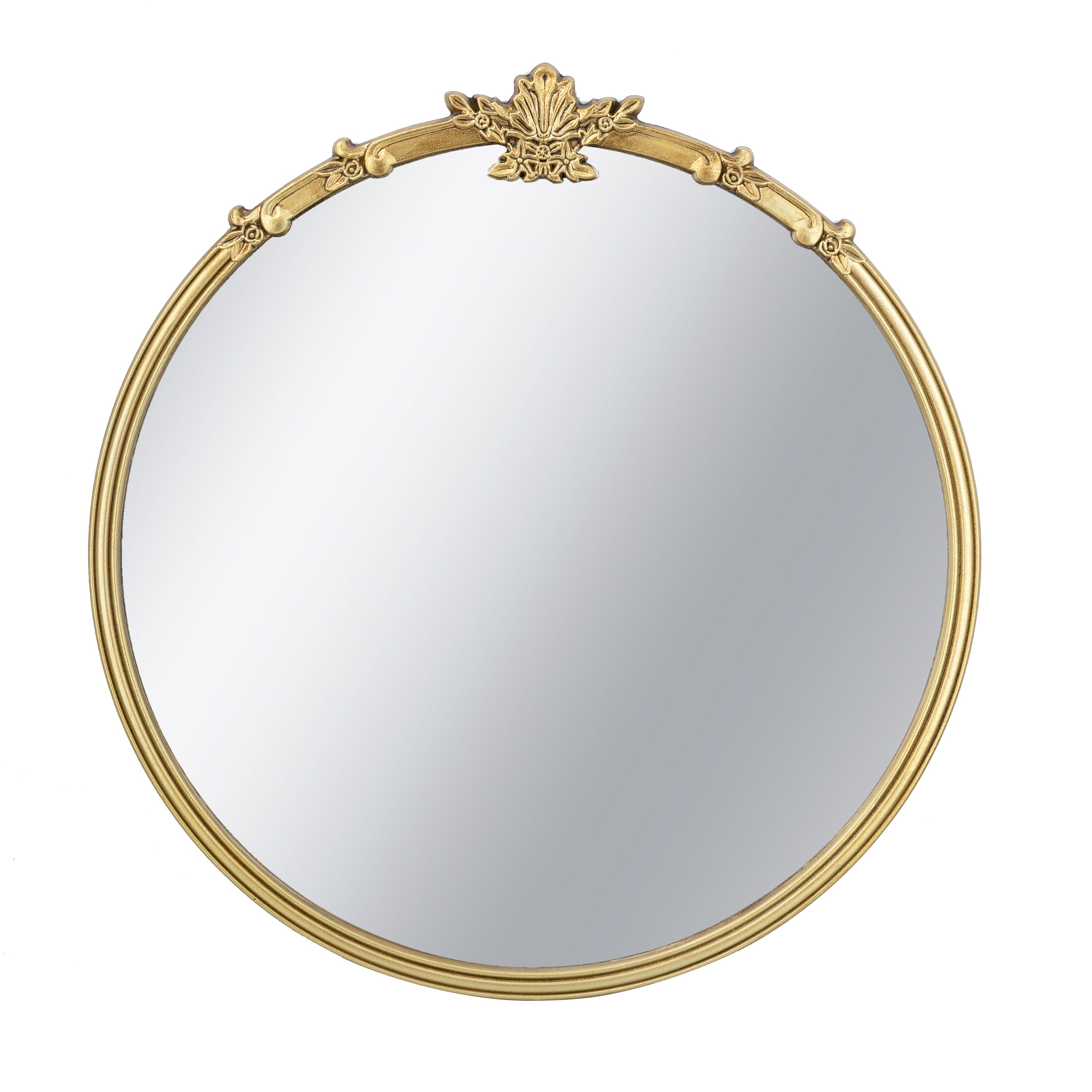 GEROGIAN GOLD ROUND MIRROR MIRROR Philbee Interiors 