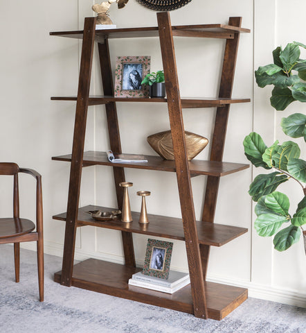 V SHAPED SOLID TIMBER DISPLAY CASE Cabinets & Storage Philbee Interiors 