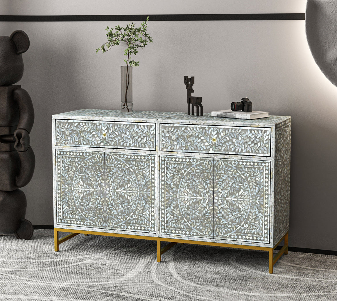 MOTHER OF PEARL HAND MADE SWISH SIDEBOARD Furniture Philbee Interiors 