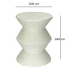 MOSS CEMENT SIDE TABLE SIDE TABLE Philbee Interiors 