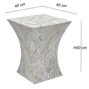 GLEESON MOTHER OF PEARL HAND MADE SIDE TABLE SIDE TABLE Philbee Interiors 