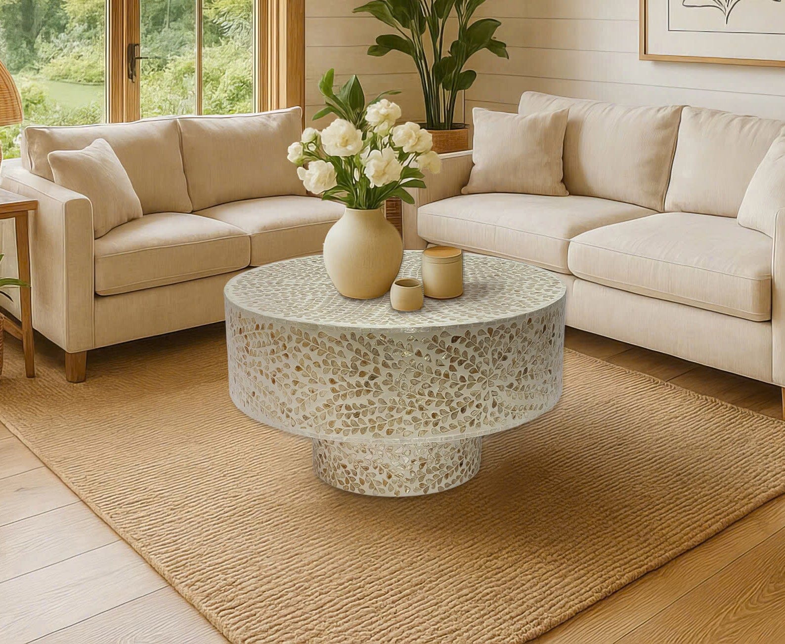 OSAKA MOTHER OF PEARL HAND MADE COFFEE TABLE Coffee Tables Philbee Interiors 