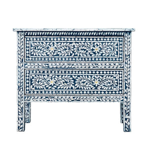 MOTHER OF PEARL HAND MADE SWIRL CHEST DRAWS BLUE HUE Cabinets & Storage Philbee Interiors 