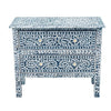 MOTHER OF PEARL HAND MADE SWIRL CHEST DRAWS BLUE HUE Cabinets & Storage Philbee Interiors 
