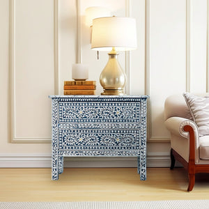 MOTHER OF PEARL HAND MADE SWIRL CHEST DRAWS BLUE HUE Cabinets & Storage Philbee Interiors 