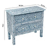 MOTHER OF PEARL HAND MADE SWIRL CHEST DRAWS BLUE HUE Cabinets & Storage Philbee Interiors 