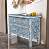 MOTHER OF PEARL HAND MADE SWIRL CHEST DRAWS BLUE HUE Cabinets & Storage Philbee Interiors 