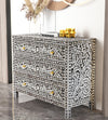 MOTHER OF PEARL MONOCHROME CHEST OF DRAWS Coffee table Philbee Interiors 