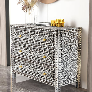 MOTHER OF PEARL MONOCHROME CHEST OF DRAWS Coffee table Philbee Interiors 