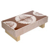 MOTHER OF PEARL HAND INLAY AURORA PEARL-LUXE ARTISAN COFFEE TABLE Coffee table Philbee Interiors 