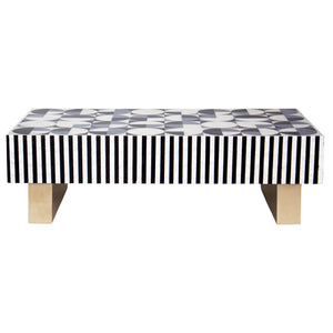 MOTHER OF PEARL HAND INLAY PRISM COFFEE TABLE Coffee table Philbee Interiors 