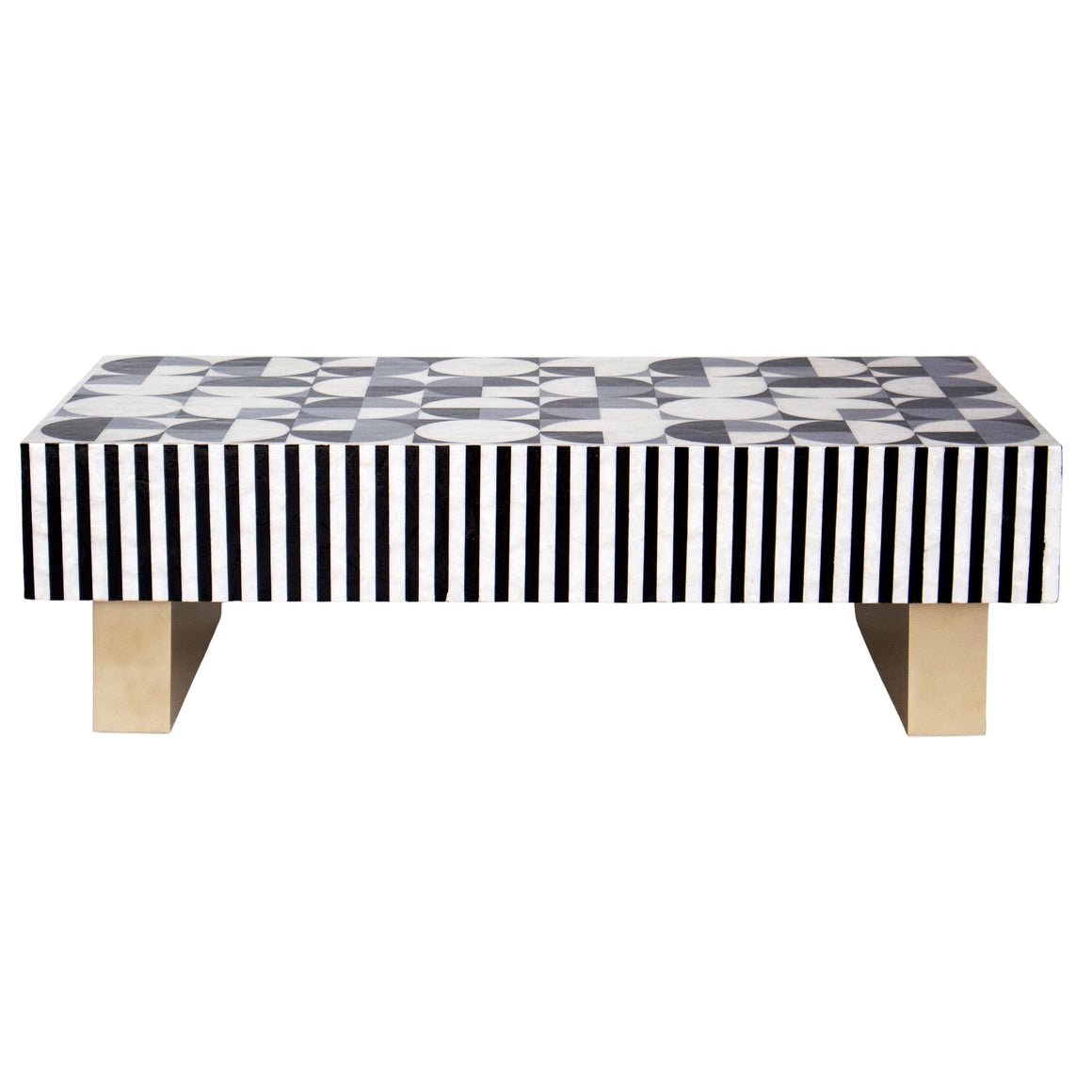 MOTHER OF PEARL HAND INLAY PRISM COFFEE TABLE Coffee table Philbee Interiors 