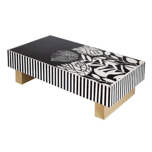 MOTHER OF PEARL HAND INLAY ATELIER PEARL VORTEX COFFEE TABLE Coffee Tables Philbee Interiors 