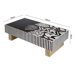 MOTHER OF PEARL HAND INLAY ATELIER PEARL VORTEX COFFEE TABLE Coffee Tables Philbee Interiors 