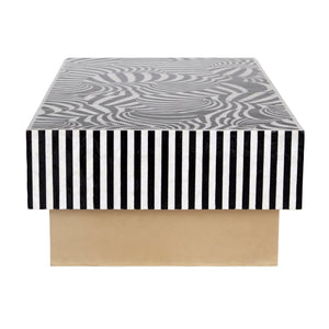 MOTHER OF PEARL HAND INLAY VORTEX NOIR COFFEE TABLE Coffee Tables Philbee Interiors 