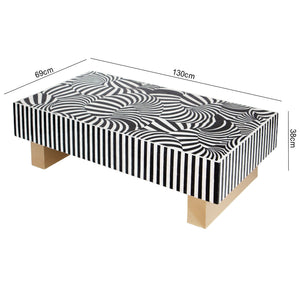 MOTHER OF PEARL HAND INLAY VORTEX NOIR COFFEE TABLE Coffee Tables Philbee Interiors 