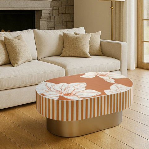 MOTHER OF PEARL HAND INLAY CELESTE PEARL- ARTISAN LUXE COFFEE TABLE Coffee Tables Philbee Interiors 