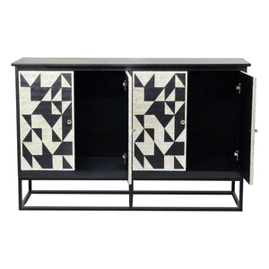 MOTHER OF PEARL HAND INLAY RUDY SIDEBOARD Cabinets & Storage Philbee Interiors 