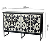 MOTHER OF PEARL HAND INLAY RUDY SIDEBOARD Cabinets & Storage Philbee Interiors 