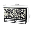 MOTHER OF PEARL HAND INLAY RUDY SIDEBOARD Cabinets & Storage Philbee Interiors 