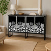 MOTHER OF PEARL HAND INLAY TULIP SIDEBOARD Cabinets & Storage Philbee Interiors 