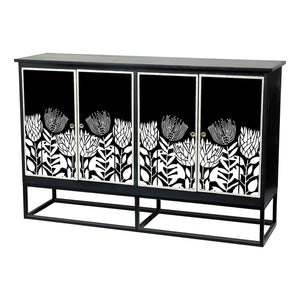 MOTHER OF PEARL HAND INLAY TULIP SIDEBOARD Cabinets & Storage Philbee Interiors 