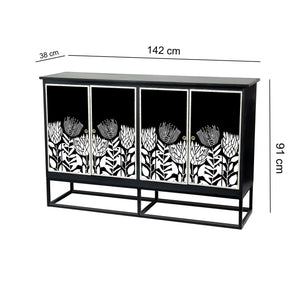 MOTHER OF PEARL HAND INLAY TULIP SIDEBOARD Cabinets & Storage Philbee Interiors 