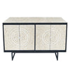 MOTHER OF PEARL HAND MADE SWIRL SIDEBOARD Cabinets & Storage Philbee Interiors 