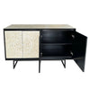 MOTHER OF PEARL HAND MADE SWIRL SIDEBOARD Cabinets & Storage Philbee Interiors 