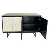 MOTHER OF PEARL HAND MADE SWIRL SIDEBOARD Cabinets & Storage Philbee Interiors 