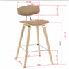 RETRO KITCHEN BENCH HEIGHT CHAIR KHAKI Furniture Philbee Interiors 