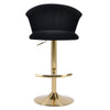 FLARE GOLDEN VELVET GAS LIFT BARSTOOL Furniture Philbee Interiors 